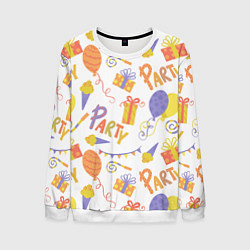 Свитшот мужской Party style, цвет: 3D-белый