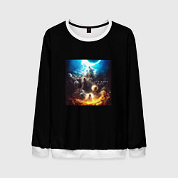 Мужской свитшот Джизус - дух мира