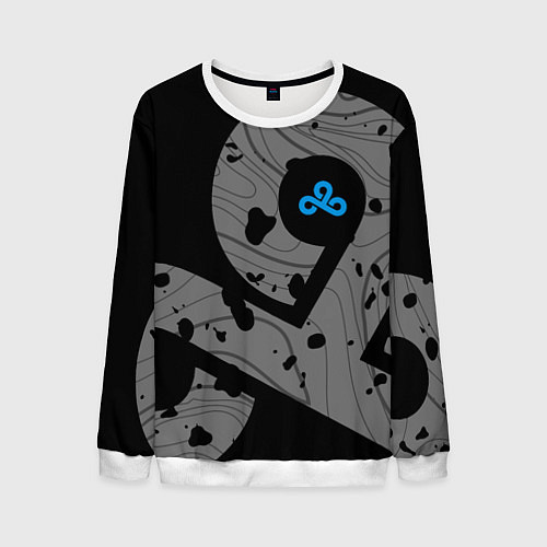 Мужской свитшот Форма Cloud 9 black / 3D-Белый – фото 1
