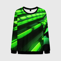 Мужской свитшот Green neon abstract