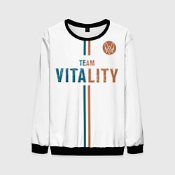 Свитшот мужской Форма Team Vitality white, цвет: 3D-черный