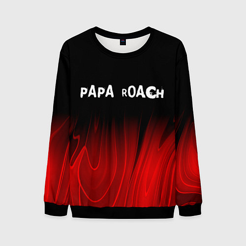 Мужской свитшот Papa Roach red plasma / 3D-Черный – фото 1