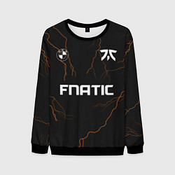 Свитшот мужской Форма Fnatic молнии, цвет: 3D-черный