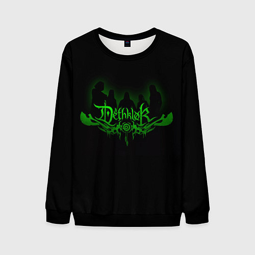 Мужской свитшот Metalocalypse Dethklok green / 3D-Черный – фото 1