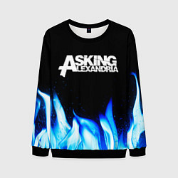 Мужской свитшот Asking Alexandria blue fire