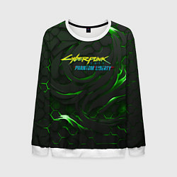 Мужской свитшот Cyberpunk 2077 phantom liberty green