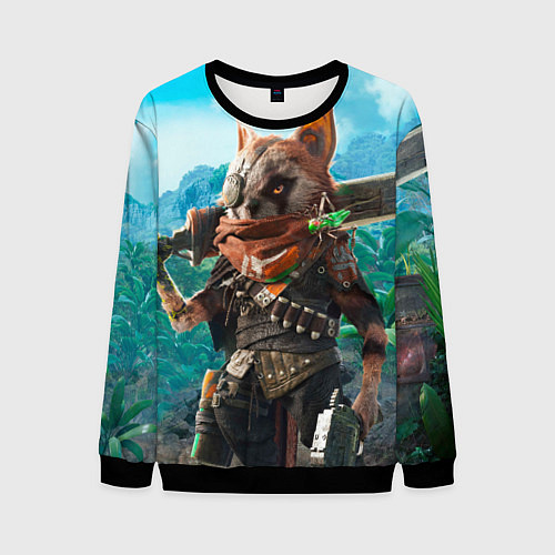 Мужской свитшот Biomutant / 3D-Черный – фото 1