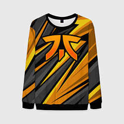 Свитшот мужской Fnatic - киберспорт желтый, цвет: 3D-черный
