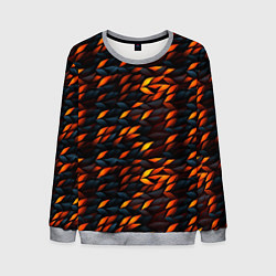 Мужской свитшот Black orange texture