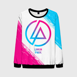 Мужской свитшот Linkin Park neon gradient style