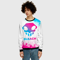 Свитшот мужской Bleach neon gradient style, цвет: 3D-черный — фото 2