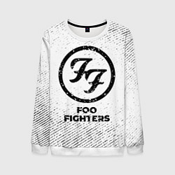 Мужской свитшот Foo Fighters с потертостями на светлом фоне