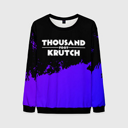 Мужской свитшот Thousand Foot Krutch purple grunge