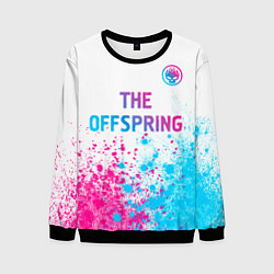 Мужской свитшот The Offspring neon gradient style: символ сверху