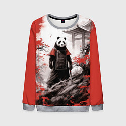 Свитшот мужской Panda samurai, цвет: 3D-меланж