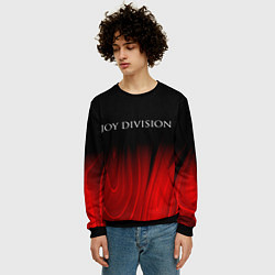 Свитшот мужской Joy Division red plasma, цвет: 3D-черный — фото 2