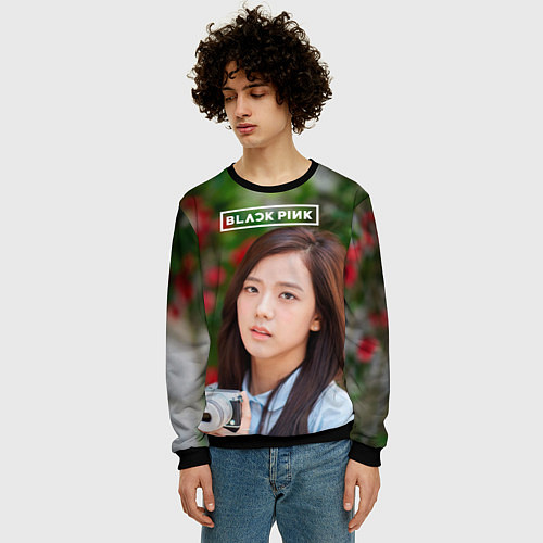 Мужской свитшот Blackpink Jisoo / 3D-Черный – фото 3
