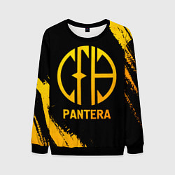 Мужской свитшот Pantera - gold gradient