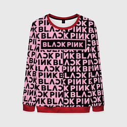 Свитшот мужской Blackpink - pink text, цвет: 3D-красный