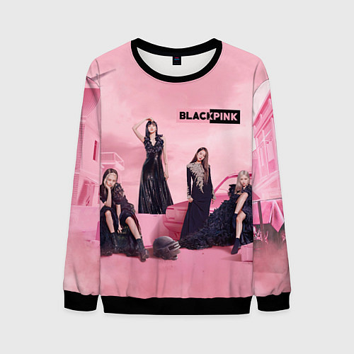 Мужской свитшот Blackpink poster / 3D-Черный – фото 1