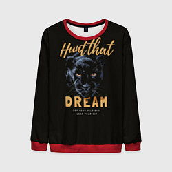 Свитшот мужской Let your wild side lead your way, цвет: 3D-красный