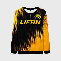 Мужской свитшот Lifan - gold gradient: символ сверху