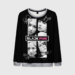 Свитшот мужской Blackpink - Autographs, цвет: 3D-меланж