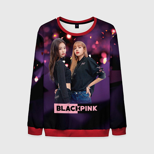 Мужской свитшот Blackpink purple / 3D-Красный – фото 1