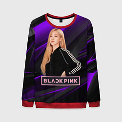 Свитшот мужской Rose Blackpink, цвет: 3D-красный