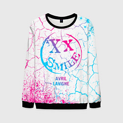 Мужской свитшот Avril Lavigne neon gradient style