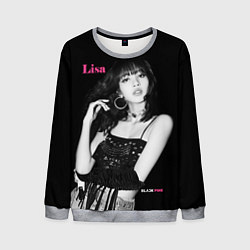 Свитшот мужской Blackpink lovely Lisa, цвет: 3D-меланж