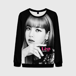 Свитшот мужской Blackpink Lisa Business card, цвет: 3D-черный