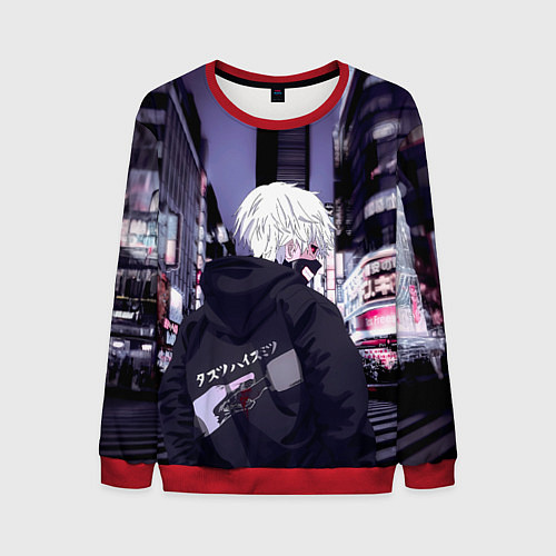 Мужской свитшот Kaneki Ken / 3D-Красный – фото 1