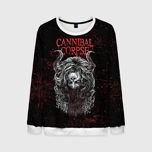 Мужской свитшот Cannibal Corpse art / 3D-Белый – фото 1