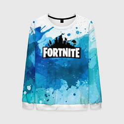 Свитшот мужской Fortnite Logo Paint, цвет: 3D-белый