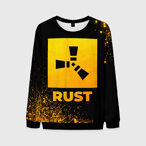 Мужской свитшот Rust - gold gradient / 3D-Черный – фото 1