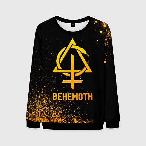 Мужской свитшот Behemoth - gold gradient / 3D-Черный – фото 1