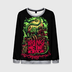 Свитшот мужской Bring me the horizon dinosaurs, цвет: 3D-меланж