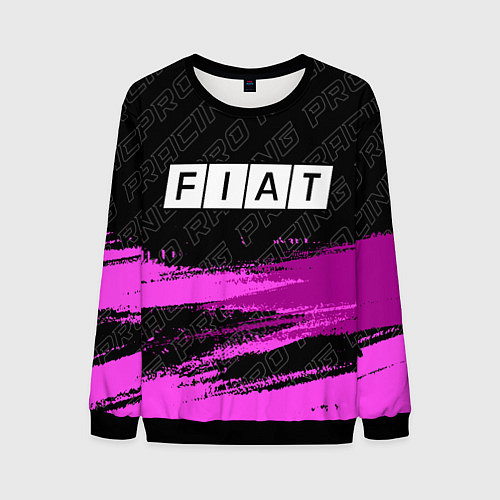 Мужской свитшот Fiat pro racing: символ сверху / 3D-Черный – фото 1