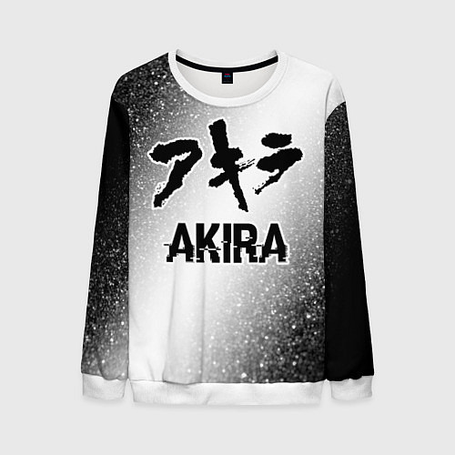Мужской свитшот Akira glitch на светлом фоне / 3D-Белый – фото 1