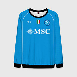 Мужской свитшот Хвича Кварацхелия Наполи форма 2324 домашняя