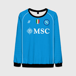 Свитшот мужской Виктор Осимхен Наполи форма 2324 домашняя, цвет: 3D-черный