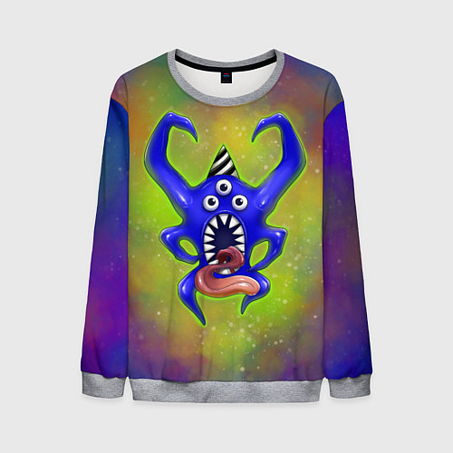 Мужской свитшот Nabnab - паук / 3D-Меланж – фото 1