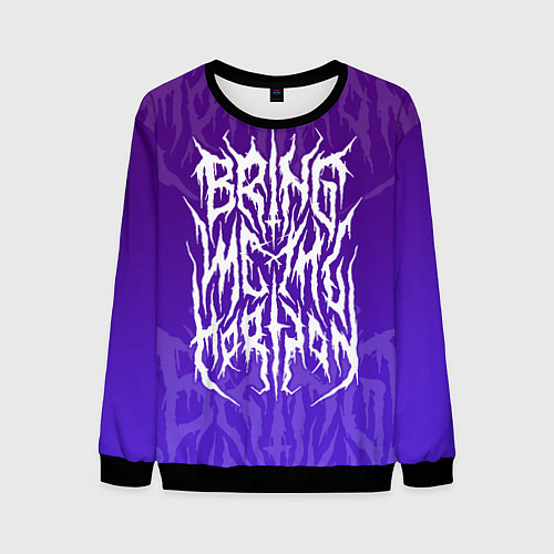 Мужской свитшот Bring Me The Horizon Lettering / 3D-Черный – фото 1