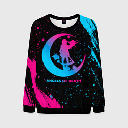 Мужской свитшот Angels of Death - neon gradient