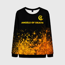 Мужской свитшот Angels of Death - gold gradient: символ сверху