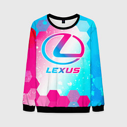 Мужской свитшот Lexus neon gradient style