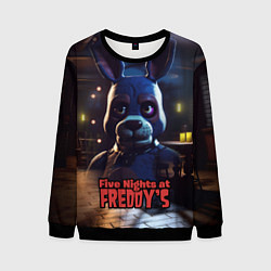 Свитшот мужской Five Nights at Freddys Bonnie, цвет: 3D-черный