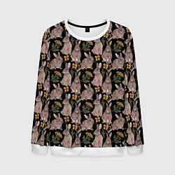 Мужской свитшот Зайцы и пижма