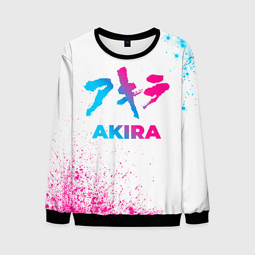 Мужской свитшот Akira neon gradient style / 3D-Черный – фото 1